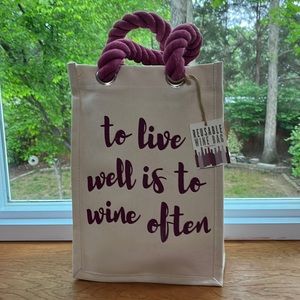 Canvas Wine Bag NWT